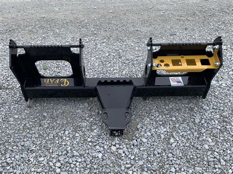 receiver hitch for rear skid steer|skid steer trailer hitch attachment.